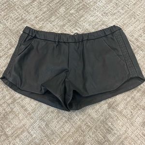 Zara Faux Leather TRF shorts